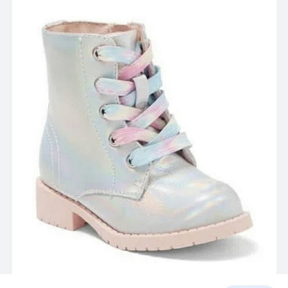 Jellypop Girl's Lil' Punky Lug Soles Irredescent Pastel Sparkly Fairyland Unicor - Picture 2 of 10